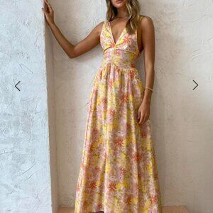 NWT Magali Pascal Miriam Maxi Dress in Vintage Bloom Light - Size Small